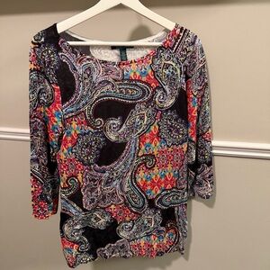 Ralph Lauren Multicolor Paisley Blouse